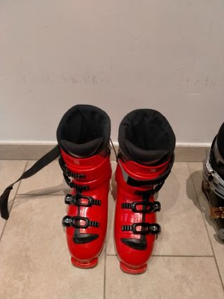 Botas de esquí Salomon rojas