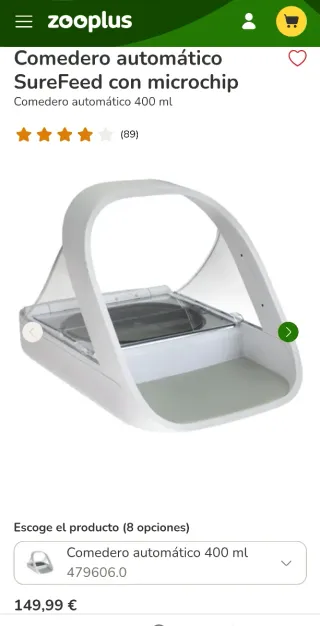 Comedero SureFeed Microchip para gatos o perros