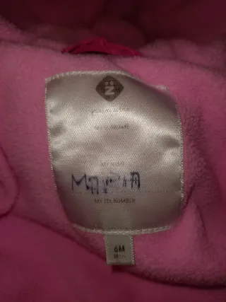 Giubbino fucsia neonata impermeabile