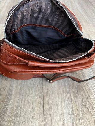 Bandolera de cuero marrón lisa – Nueva