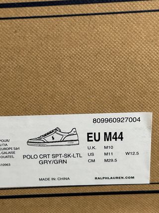 Polo Ralph Lauren zapatillas piel 44