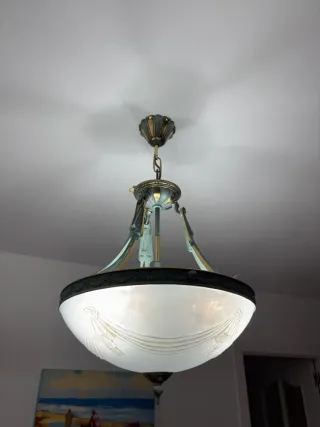 Conjunto lámparas de techo vintage art déco