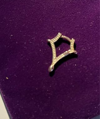 Pendiente de oro rosa (no baño) Aristocrazy NUEVO