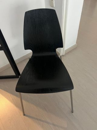 Mesa comedor grande de madera corcho + 6 sillas