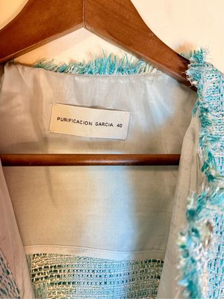 Chaqueta de tweed de verano Purificación García