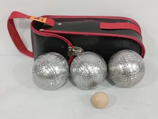 Set 3 bocce Petanca e 1 boccettino