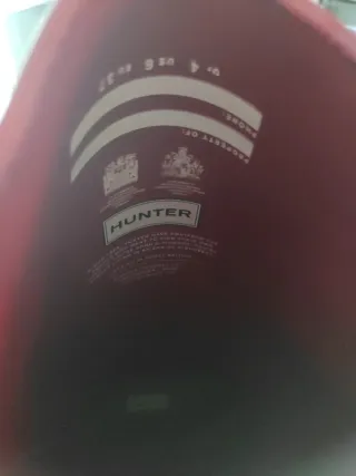 Botas de agua rojas Hunter 37