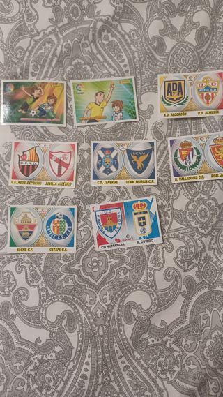Cromos de fútbol 2016-2017, 2017-18 y 2018-19