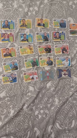 Cromos de fútbol 2016-2017, 2017-18 y 2018-19