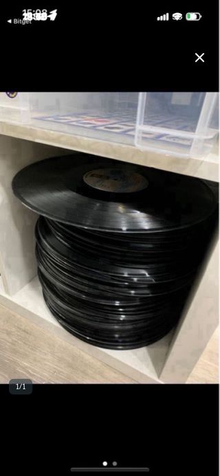 Lote de 50 discos de vinilo