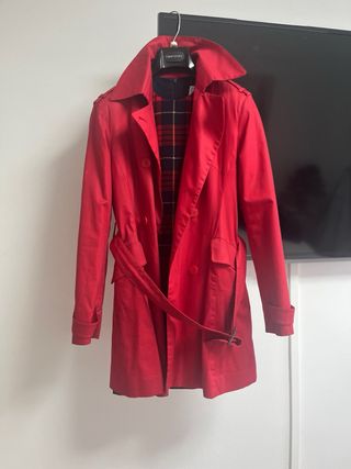 Splendido cappotto rosso foderato