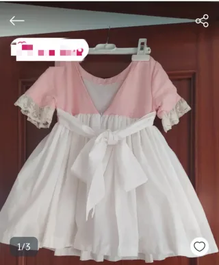 Vestido niña ceremonia 2, 3 años nuevo.