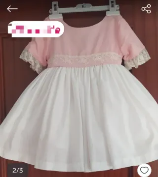 Vestido niña ceremonia 2, 3 años nuevo.