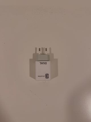 Cargador de movil con dos entradas blanco nuevo