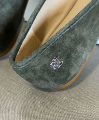 Ralph Lauren bailarinas piel ante mujer 37