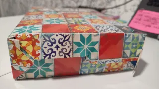 Juego de mesa azul mini, detalles en caja