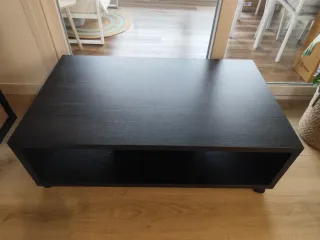 Mesa centro wengue con ruedas