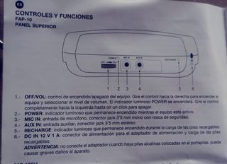 Amplificador Personal Compacto Fonestar FAP-10