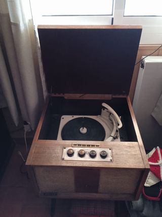 Tocadiscos Vinilo Vintage Madera