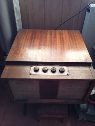 Tocadiscos Vinilo Vintage Madera