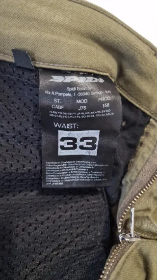 Pantaloni SPIDI moto cargo tg w33