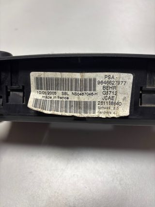 Mando de calefacción A/C Peugeot 307 CC (S2)