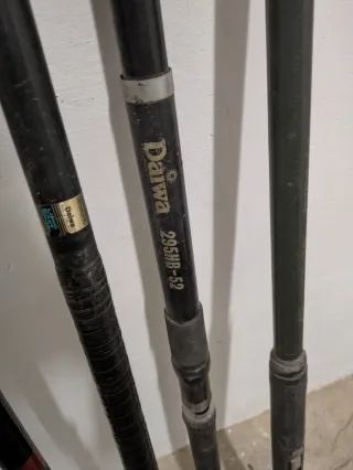 4 cañas de pescar telescópicas