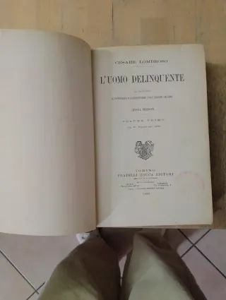 L'uomo delinquente 3 volumi