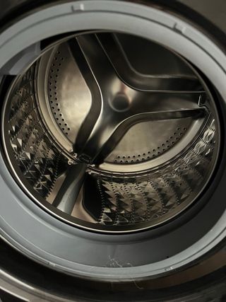 Lavadora SAMSUNG negra eco bubble como nueva 8 kg