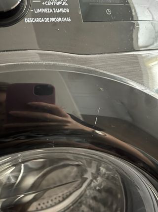 Lavadora SAMSUNG negra eco bubble como nueva 8 kg
