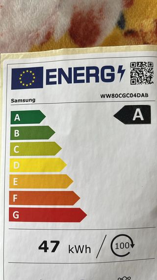 Lavadora SAMSUNG negra eco bubble como nueva 8 kg