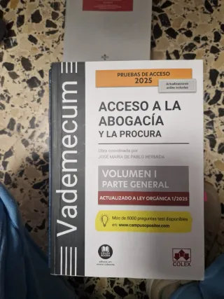 Vademecum Acceso a la abogacía y a la procura.
