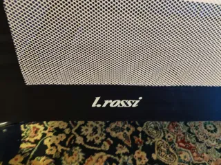 Cuna de viaje plegable L. Rossi azul y blanca