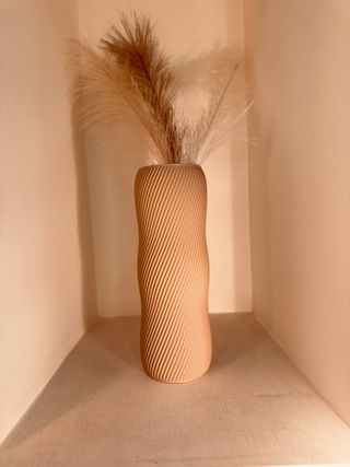 Vaso decorativo moderno in stile minimal Beige