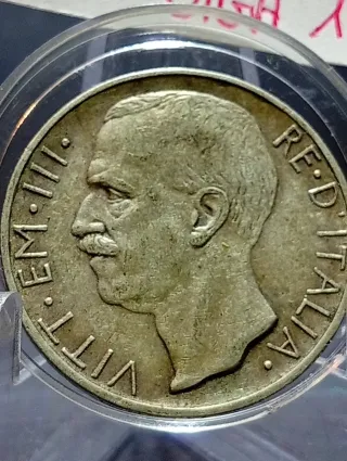 10 Lire Biga Briosa 1927 due rosette