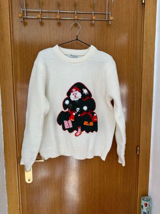 Jersey navideño blanco Gran Suerte Moda – M/L