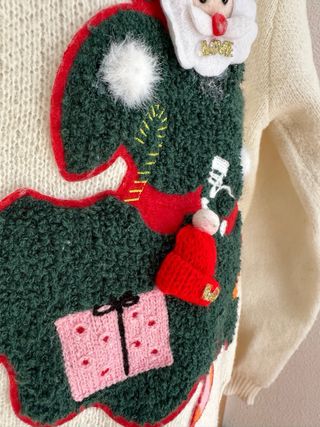 Jersey navideño blanco Gran Suerte Moda – M/L