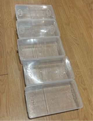 5 cajas plastico Fini