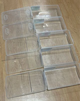 5 cajas plastico Fini