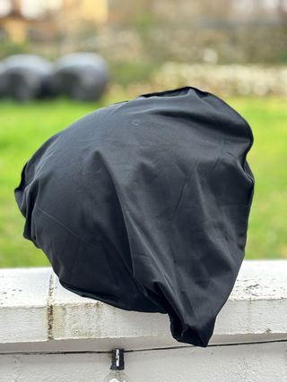 Casco moto negro brillo