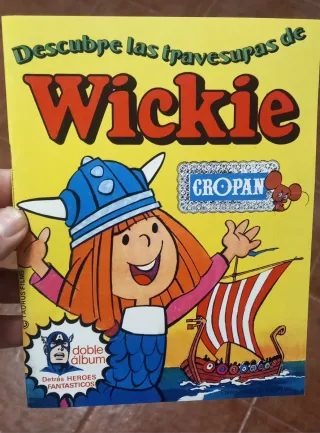 ÁLBUM CROPAN SUPERHÉROES VICKIE EL VIKINGO