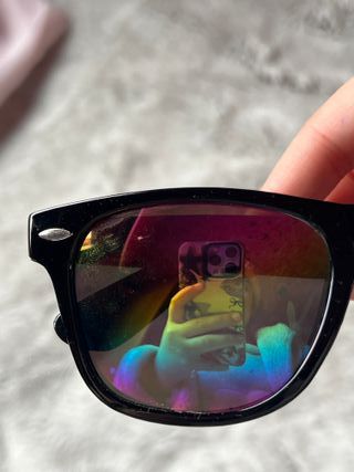 Gafas de sol efecto espejo arcoíris
