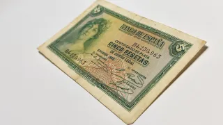 Billete 5 pesetas 1935 II REPÚBLICA