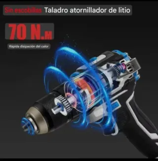 Taladro Atornillador Recargable (2 Baterías)