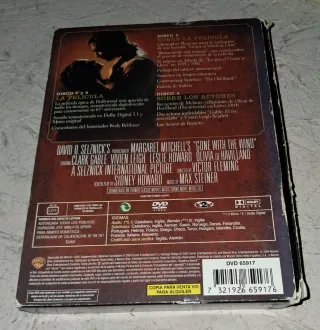 PACK 4 DVD'S LO QUE EL VIENTO SE LLEVÓ, EDICIÓN