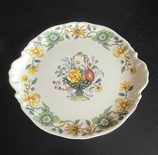 12 platos y Bandeja redonda La Cartuja de Sevilla