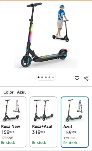 Patinete eléctrico niños