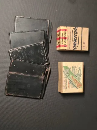 Placas de cristal y porta placas