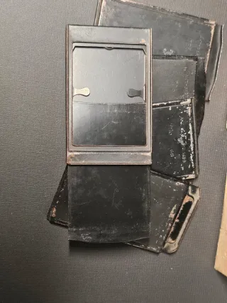 Placas de cristal y porta placas