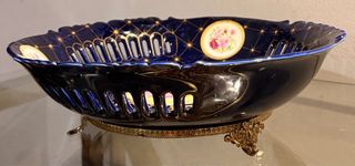 Centro de mesa fragonard porcelana y bronce